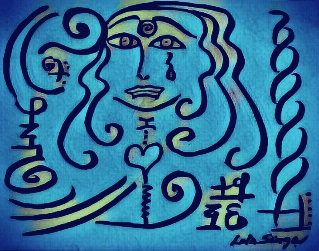 Sadness: Weltshmerz- The Universal Melancholy-Art by Lola Singer