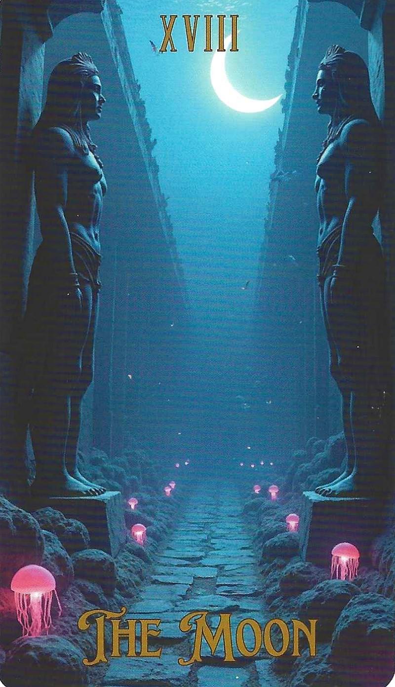 The Ocean Tarot- key 18- The Moon Symbology