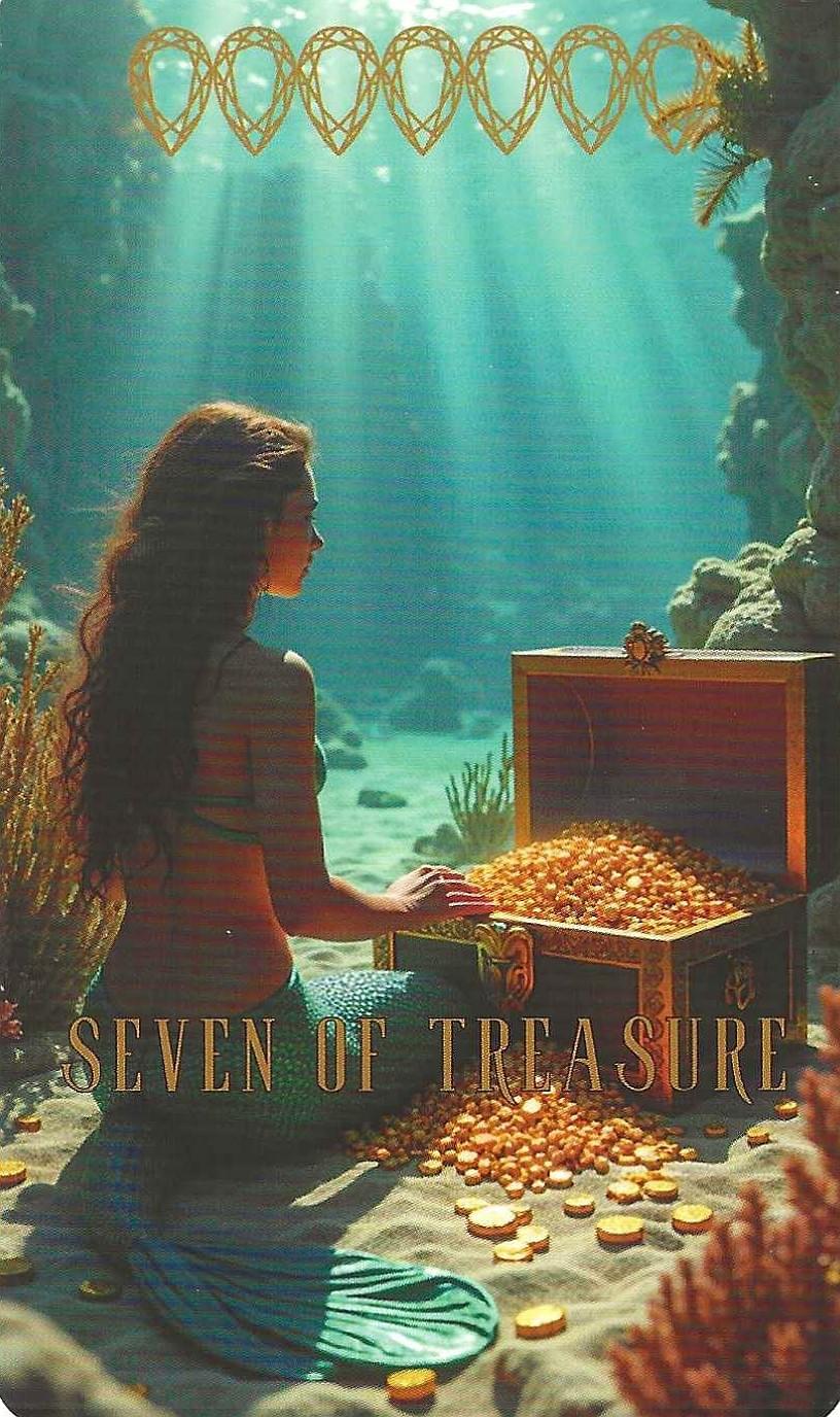 Seven of Treasure-The Ocean Tarot
