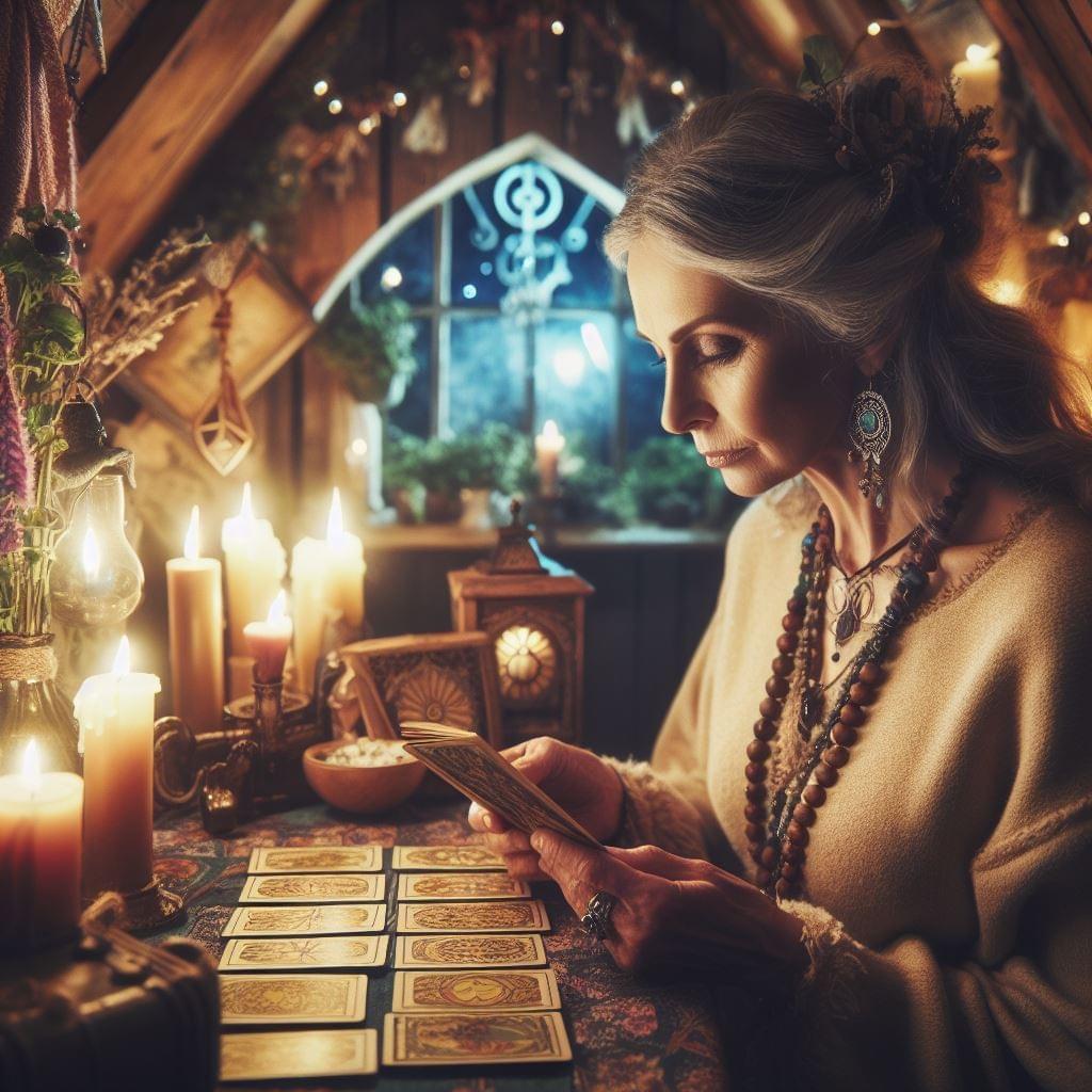 Tarot reader imagery