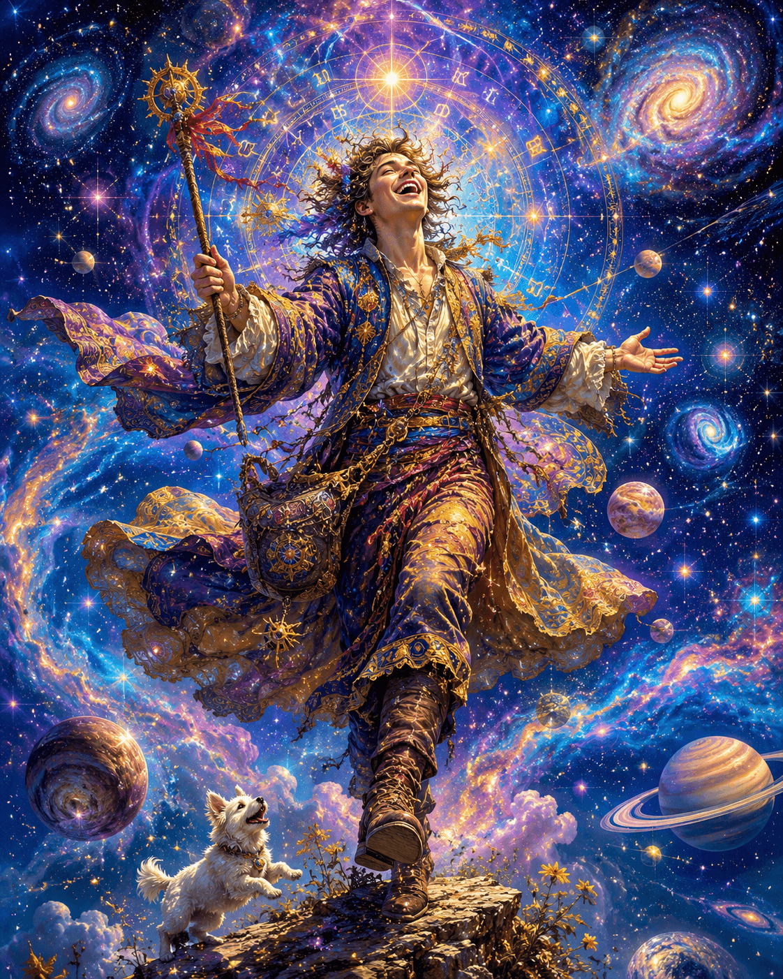 The laughing Fool in the Cosmic journey- Imagery