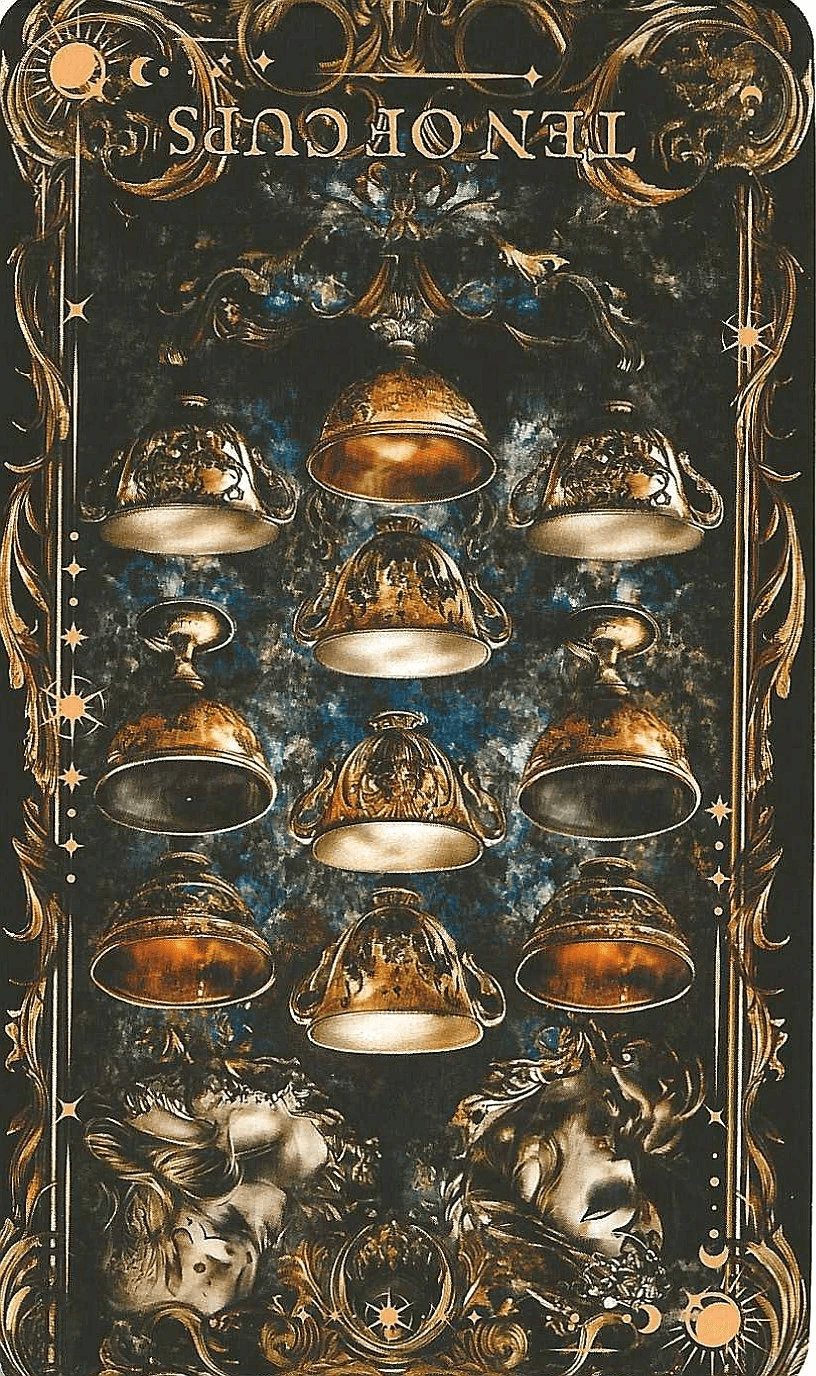 10 of Cups-The Arcane Tarot- Reversed imagery