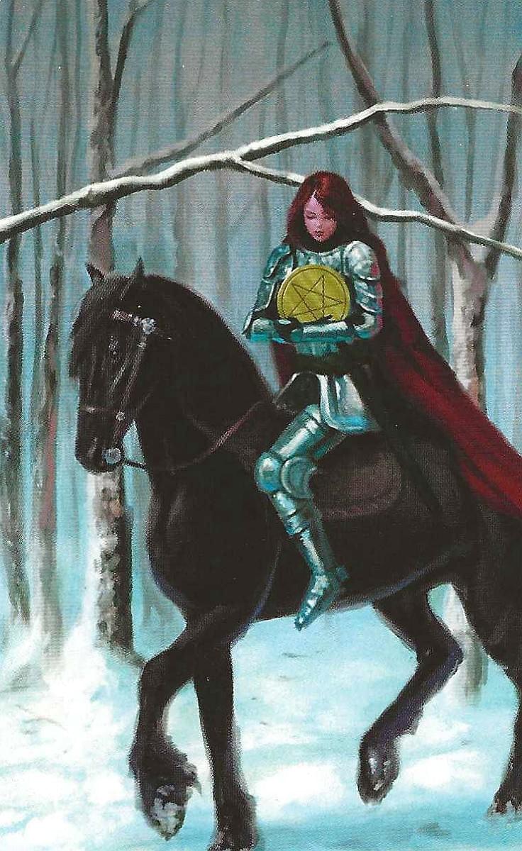 knight of pentacles-Triple Goddess Tarot