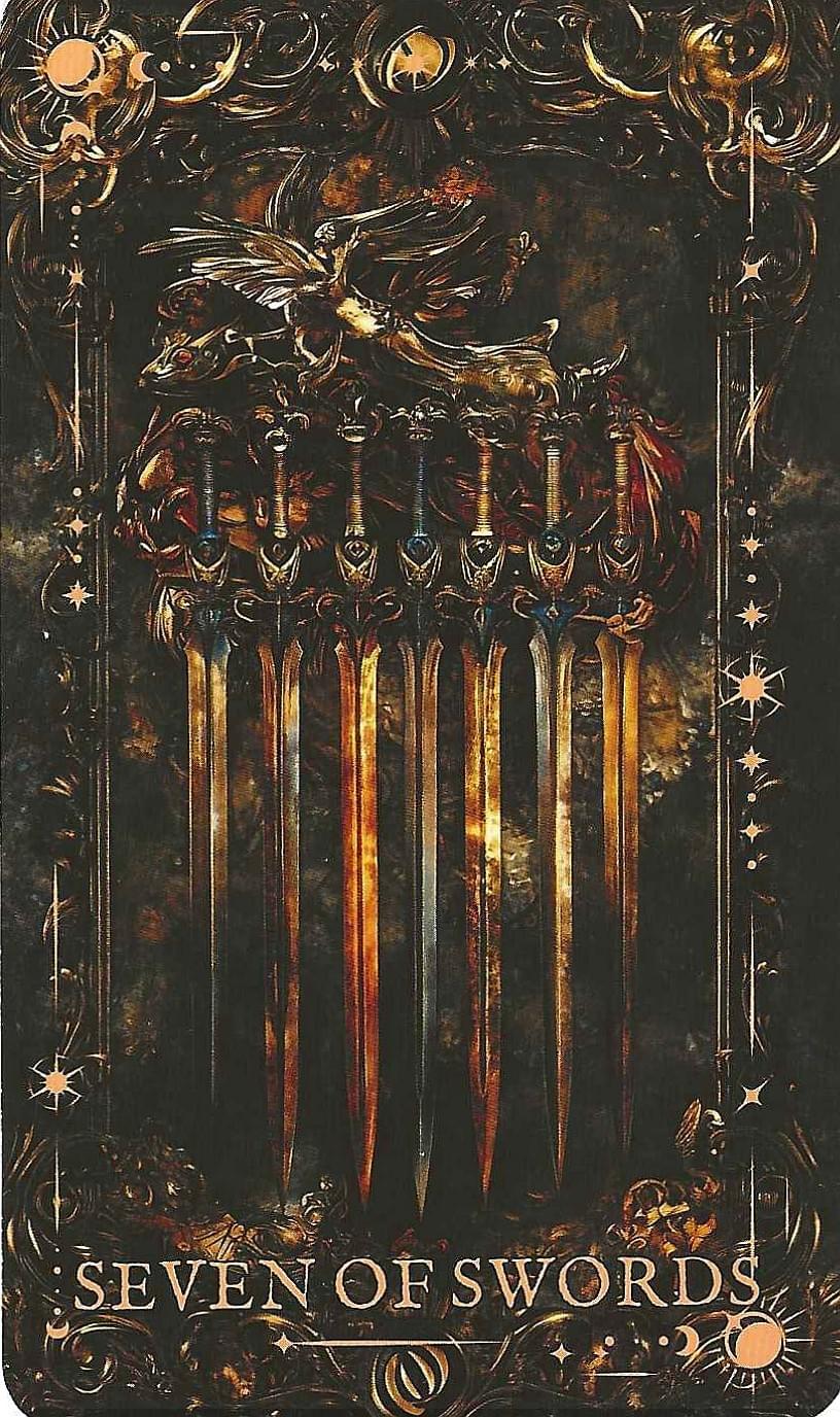 The Arcane Tarot- Seven of Swords The Arcane Tarot- Seven of Swords