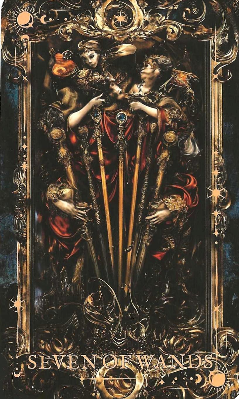  The Arcane Tarot-seven  of  Wands