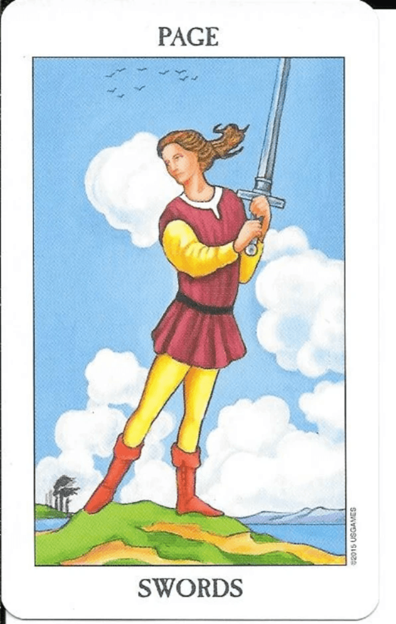 Rider-Waite-Smith Tarot- Page of Swords