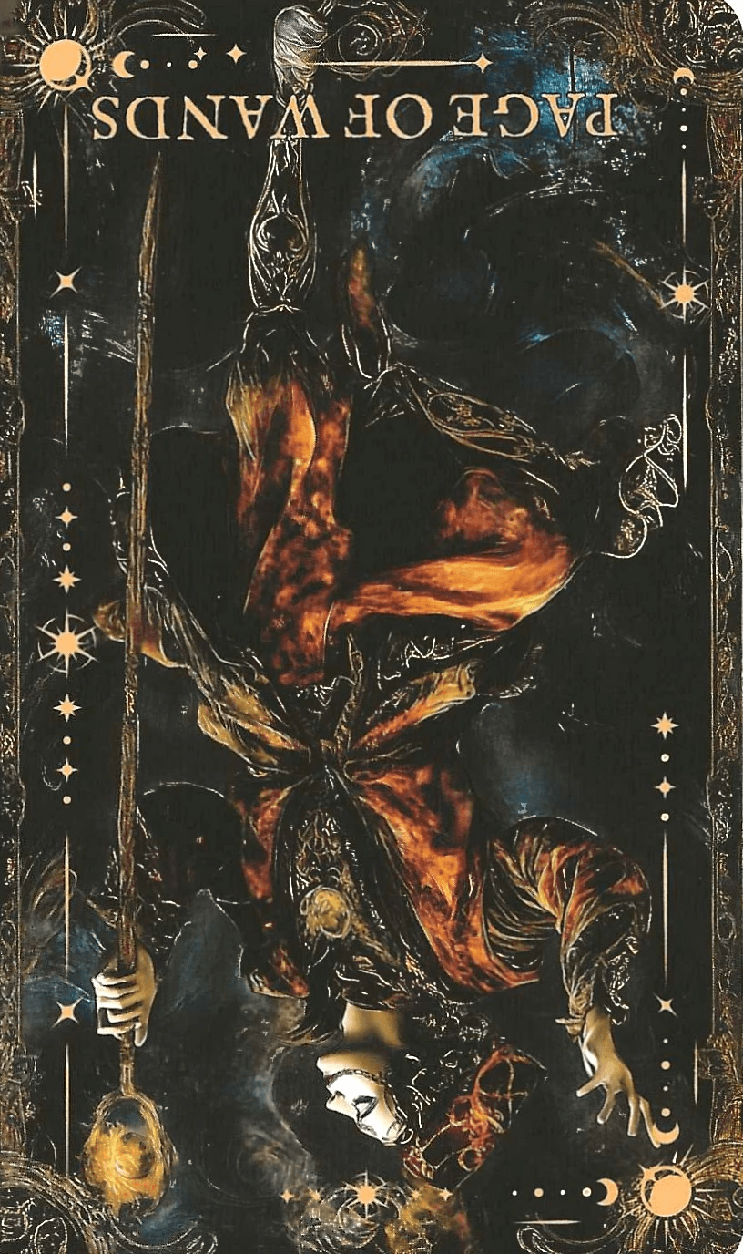 Page of Wands- The Arcane Tarot-reversed image