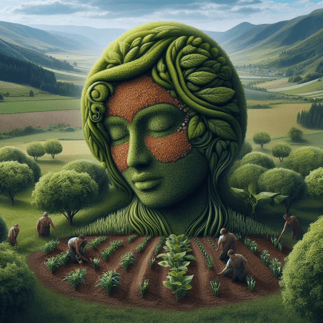 Woman as the fecund fertile garden of all life