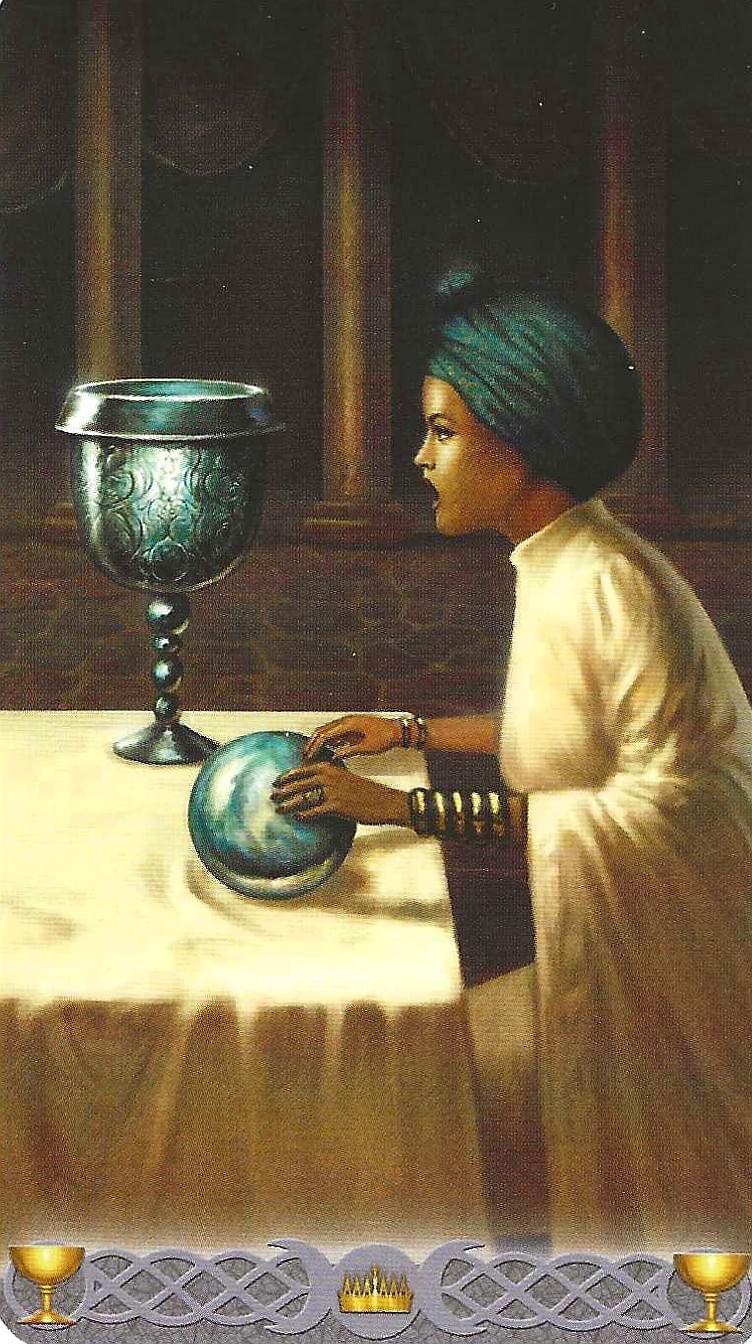 KIng of Cups-Triple Goddess Tarot-Elder imagery