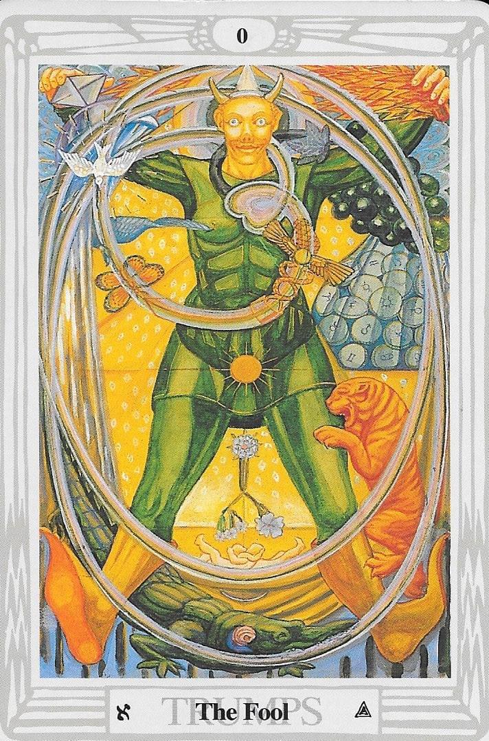 The Fool-0-Thoth Tarot