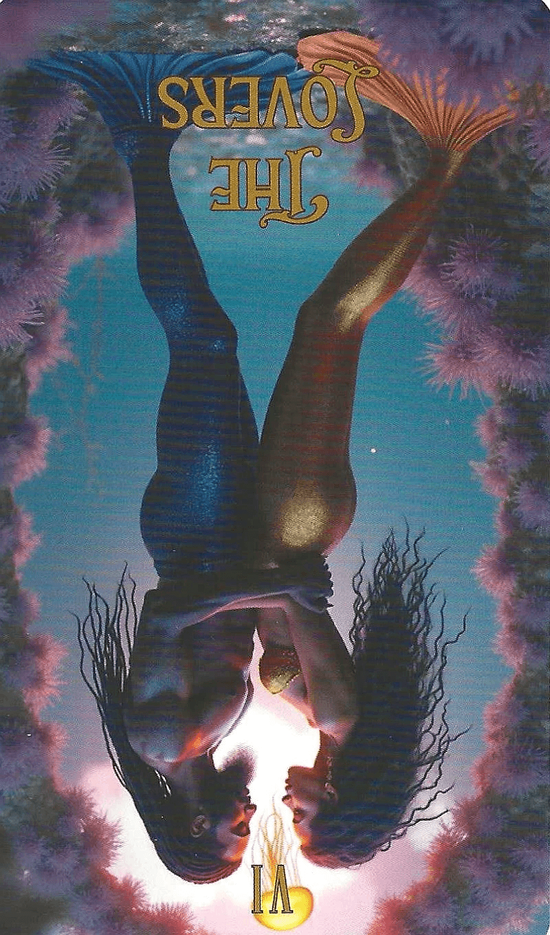 The Lovers-Key 6- The Ocean Tarot-reversed