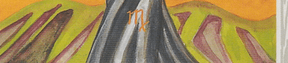 The Sign of Virgo on the Thoth 8 of Disks Tarot Card