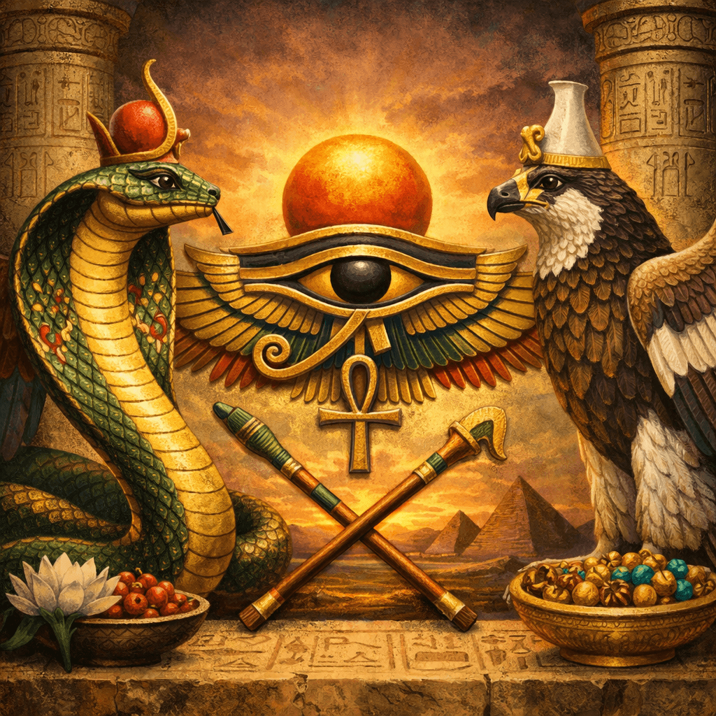  Wadjet, the cobra goddess, and often paired with Nekhbet, the vulture goddess,