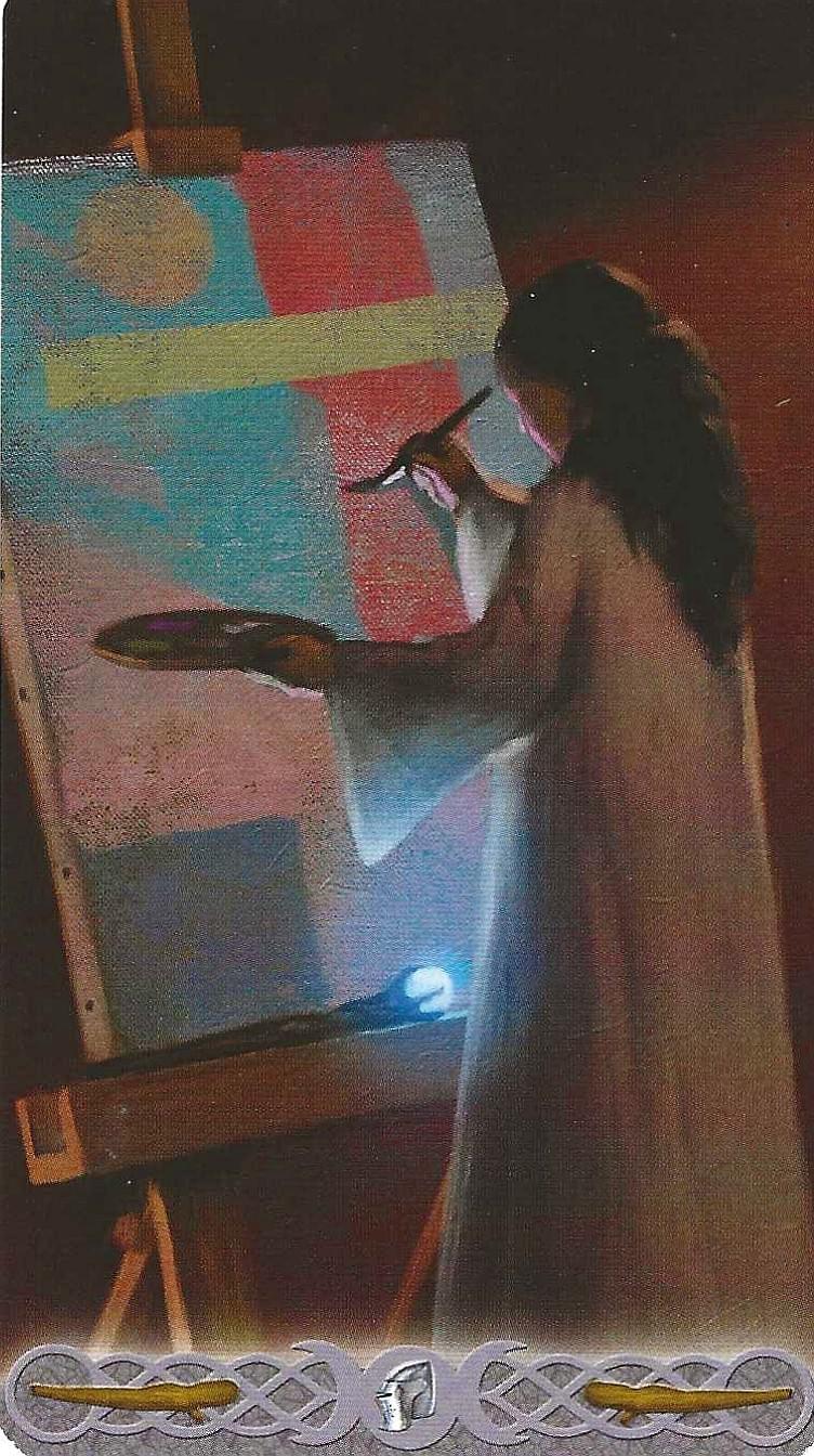 The Page of Wands-Triple Goddess Tarot- the page as princess