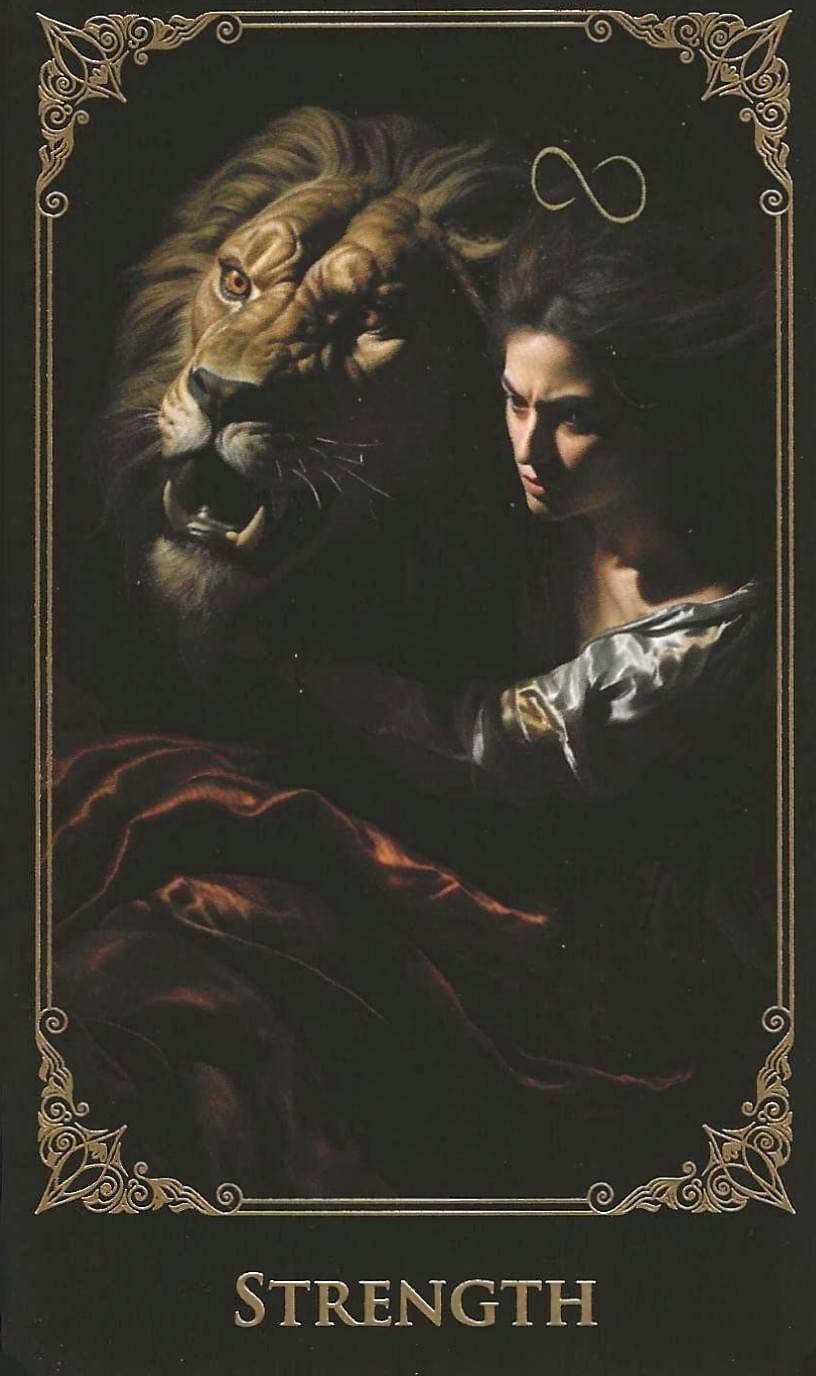  The strength -Key 8-The Baroque Tarot