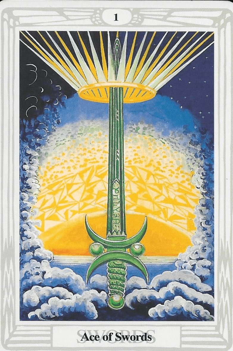 Ace of Swords -the Thoth Tarot