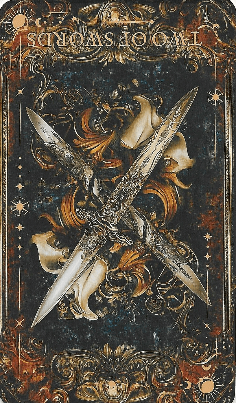 2 of Swords-The Arcane Tarot reversed