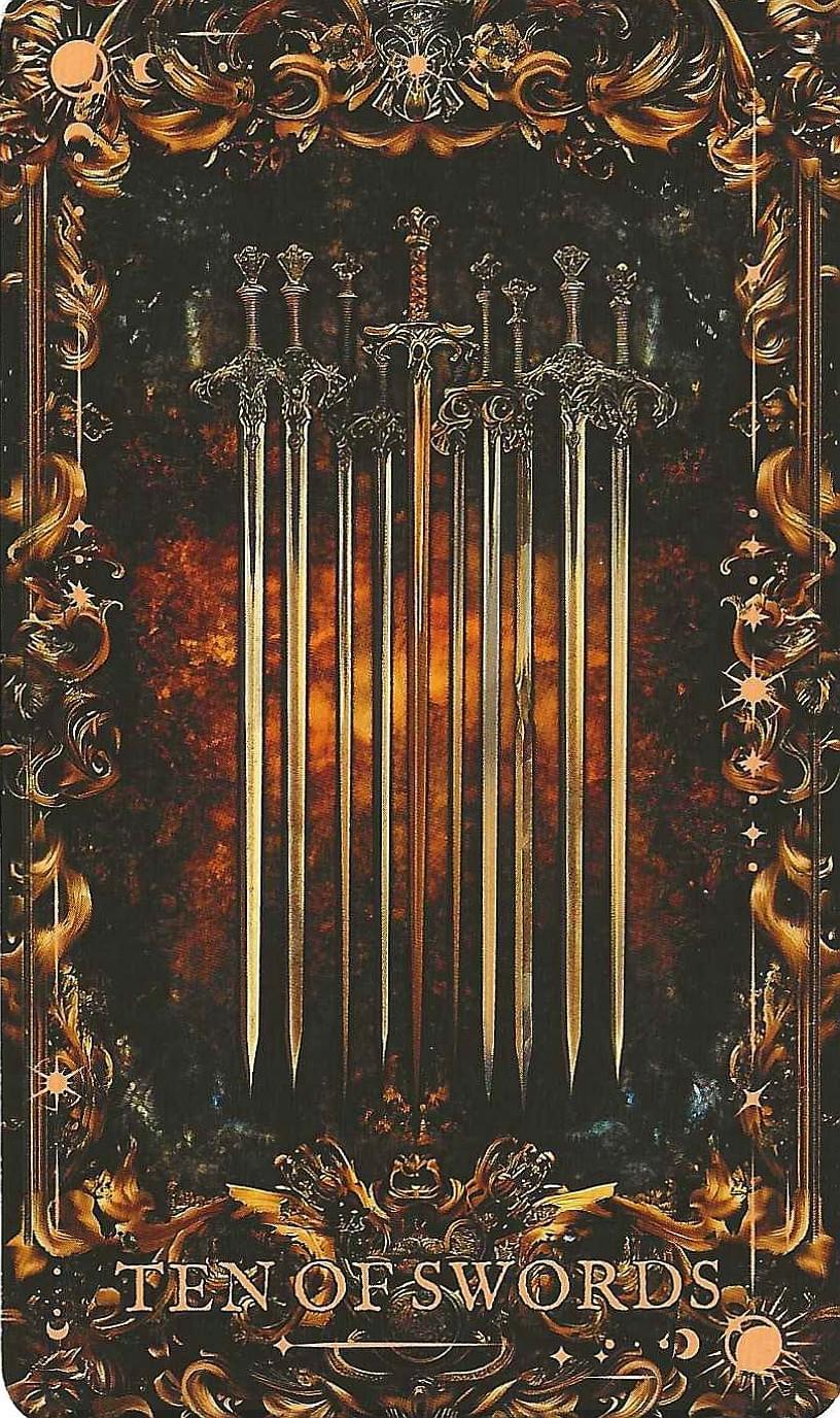 Ten of Swords-Arcane Tarot