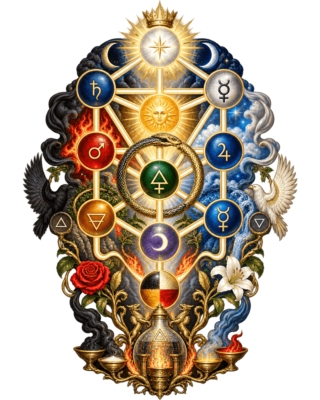 Alchemy on the Hermetic Tree