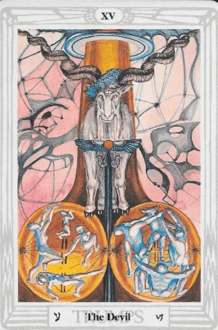 Thoth Tarot- ATU 15-The Devil -Western Hermetic Qabalah symbolism