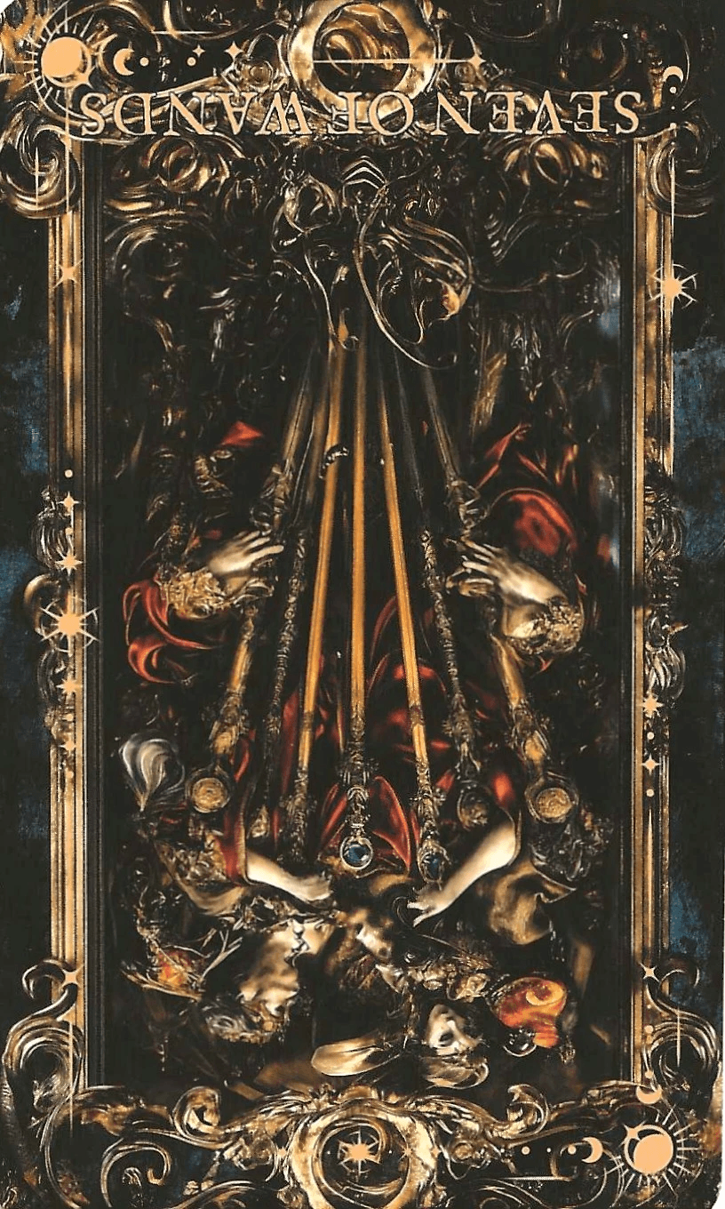 Seven of Wands-The Arcane Tarot-reversed