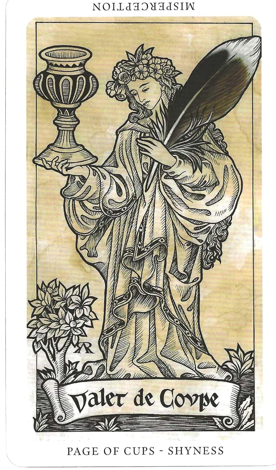 Daily Western Hermetic Tarot card comparisons critique. This month: Medieval Feathers  Tarot and Thoth.