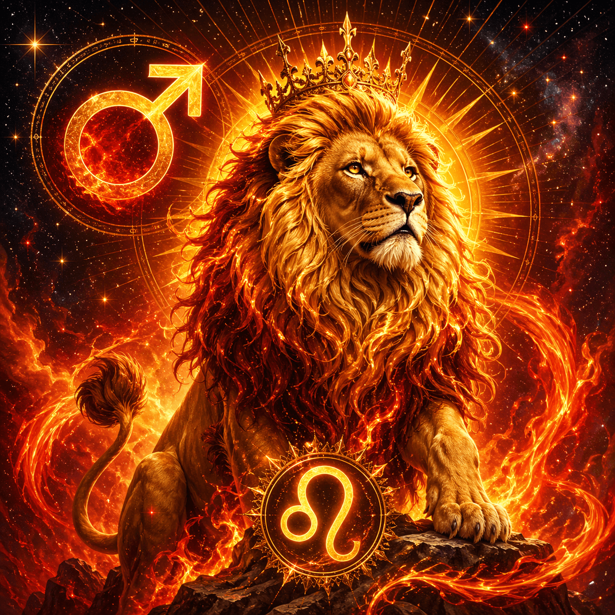 Mars in Leo-Astrological imagery