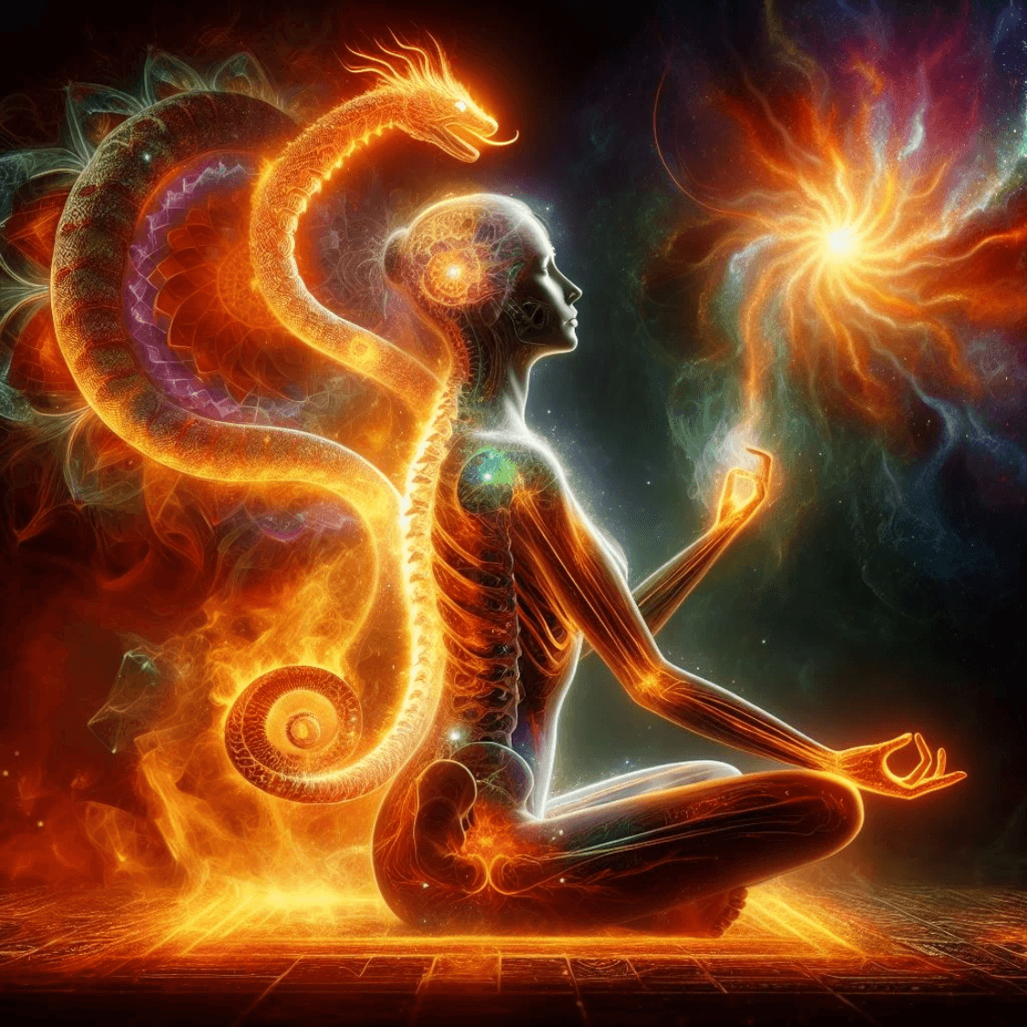 The Kundalini/Pranic serpent paths of Solar energy