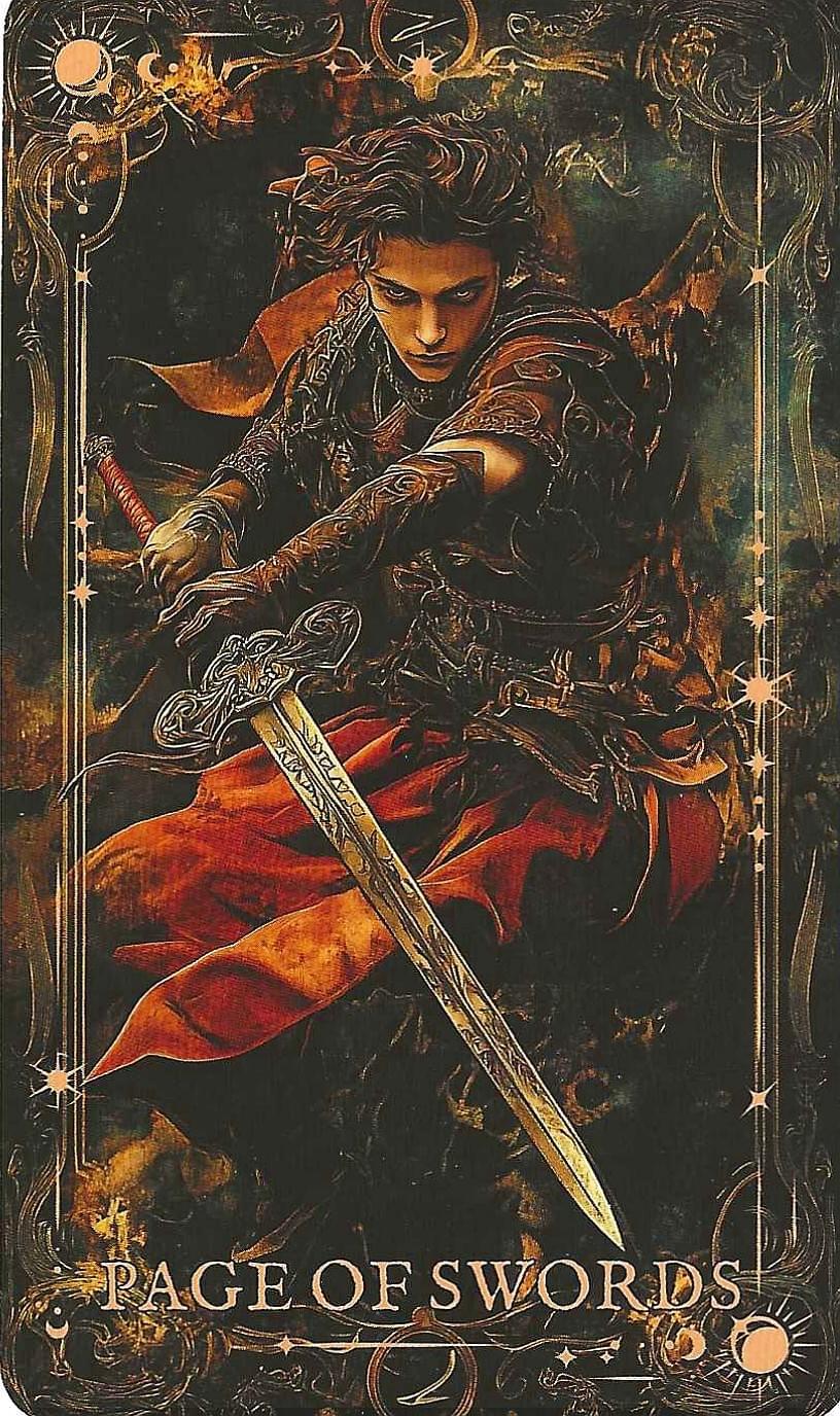 The Arcane Tarot- Page of Swords The Arcane Tarot- Page of Swords