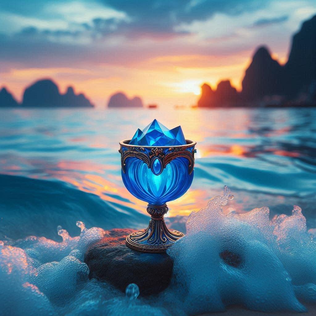 The Blue Grail-on the Great Ocean of Binah
