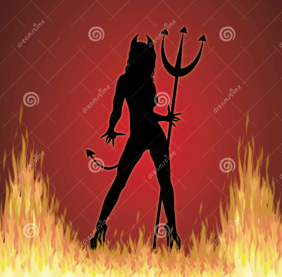 Woman as devil imagery