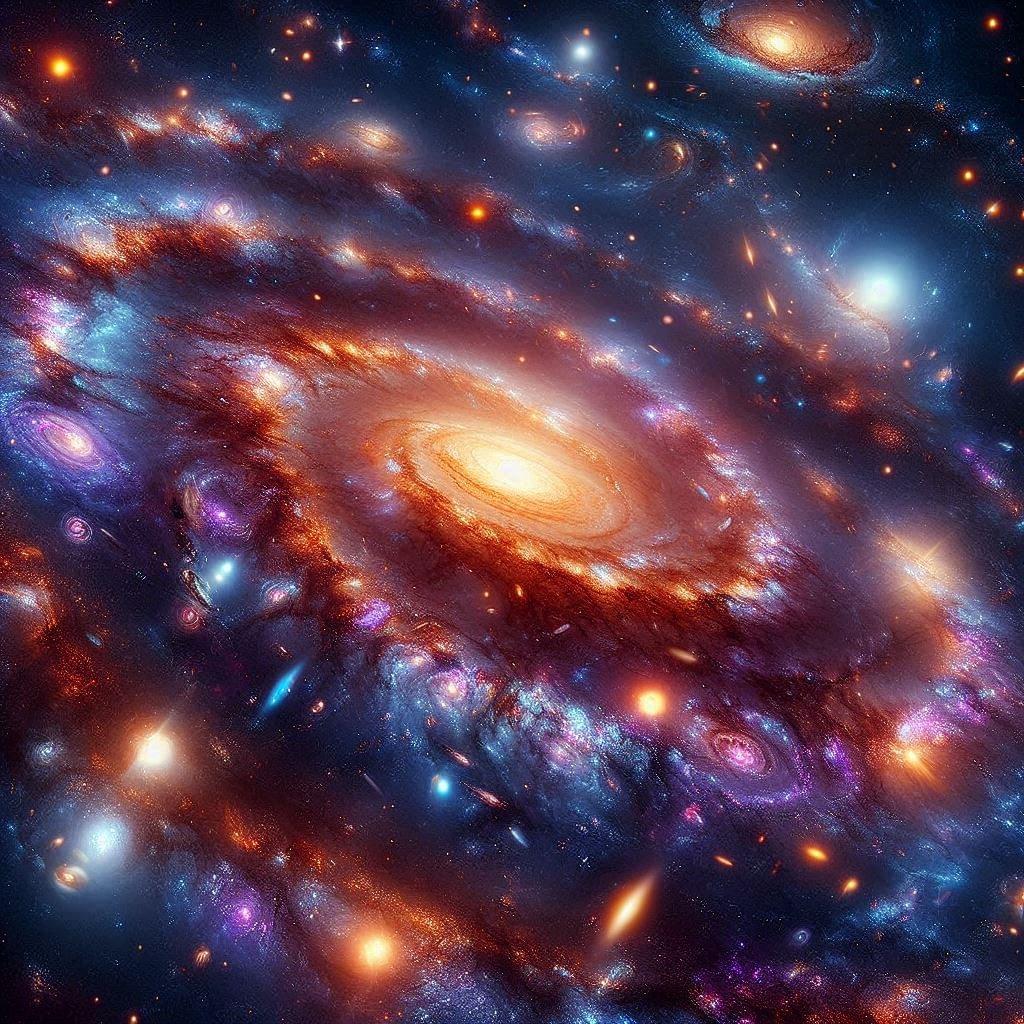 Galaxies in galaxies imagery