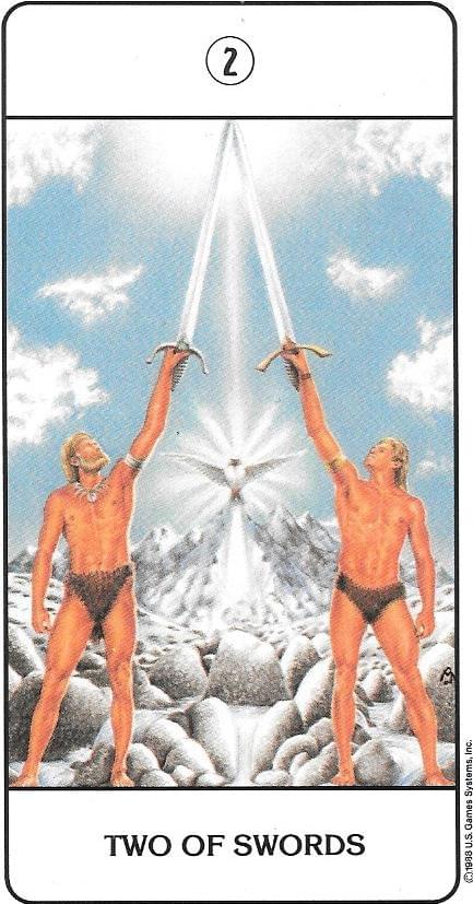 The Tarot Of Eli LLC Minor Arcana Thoth 2 Of Swords The Tarot Of Eli LLC Minor Arcana Thoth 2 Of Swords