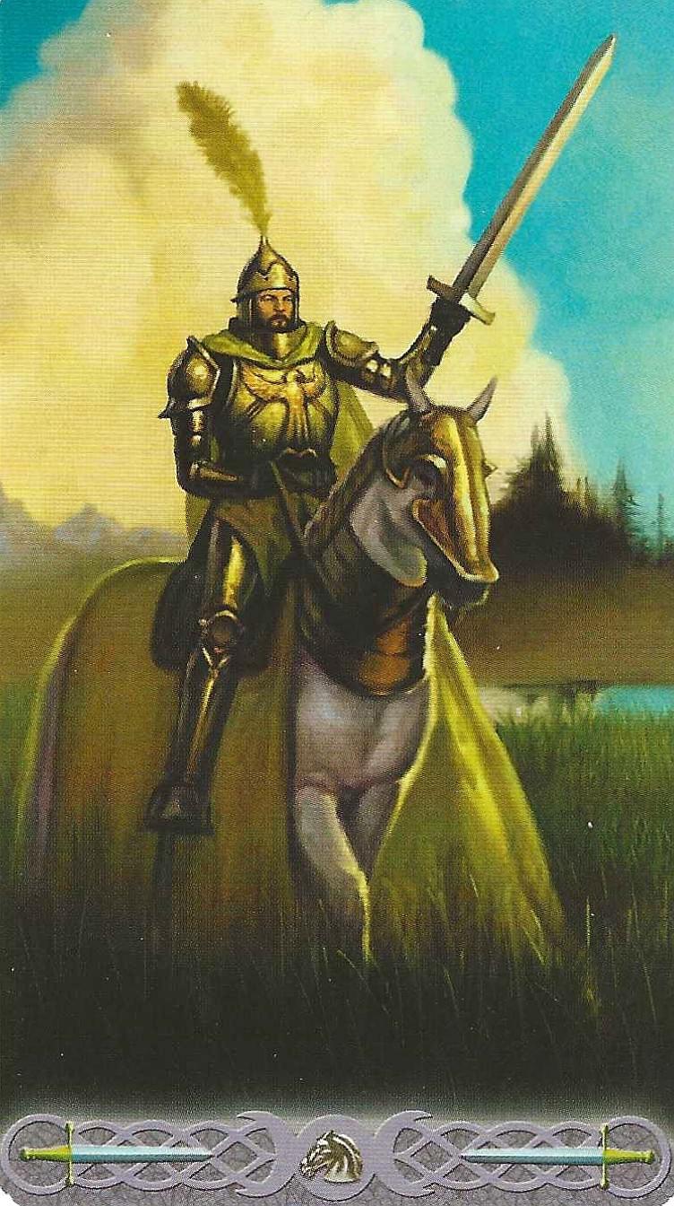 Knight of Swords- Triple Goddess Tarot 