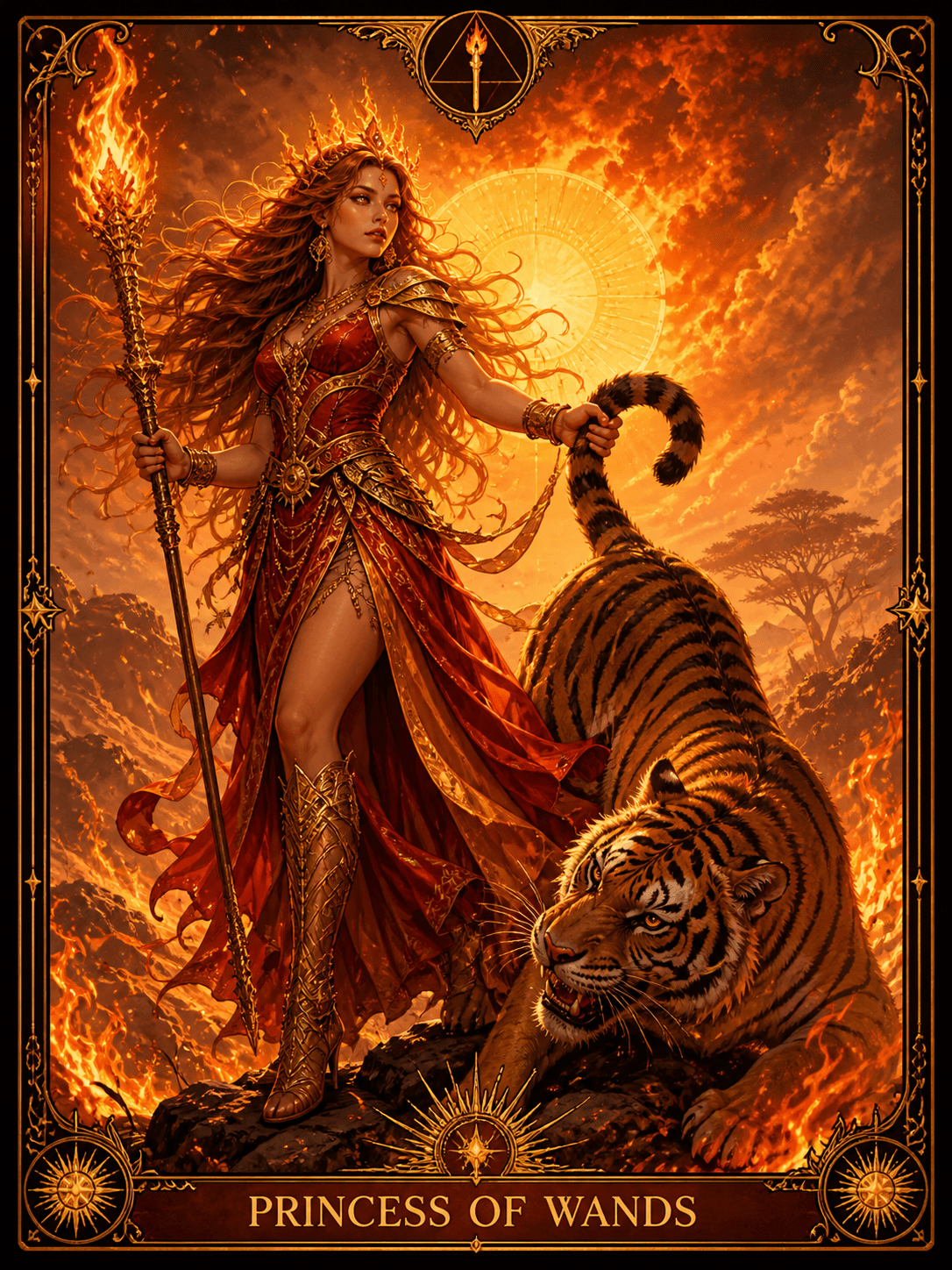Princess of Wands -Ai imagery
