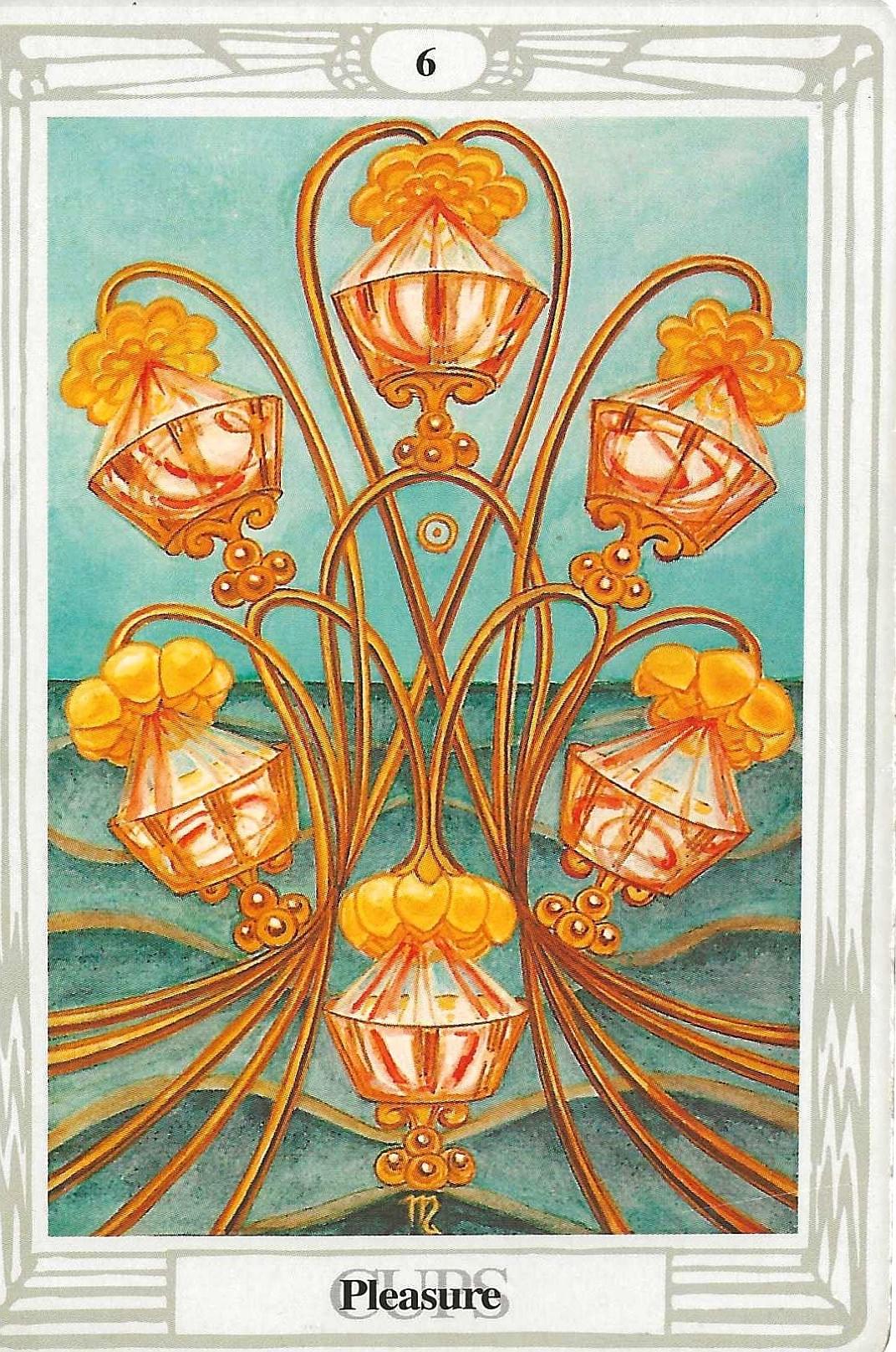 6 of cups -pleasure-Thoth Tarot