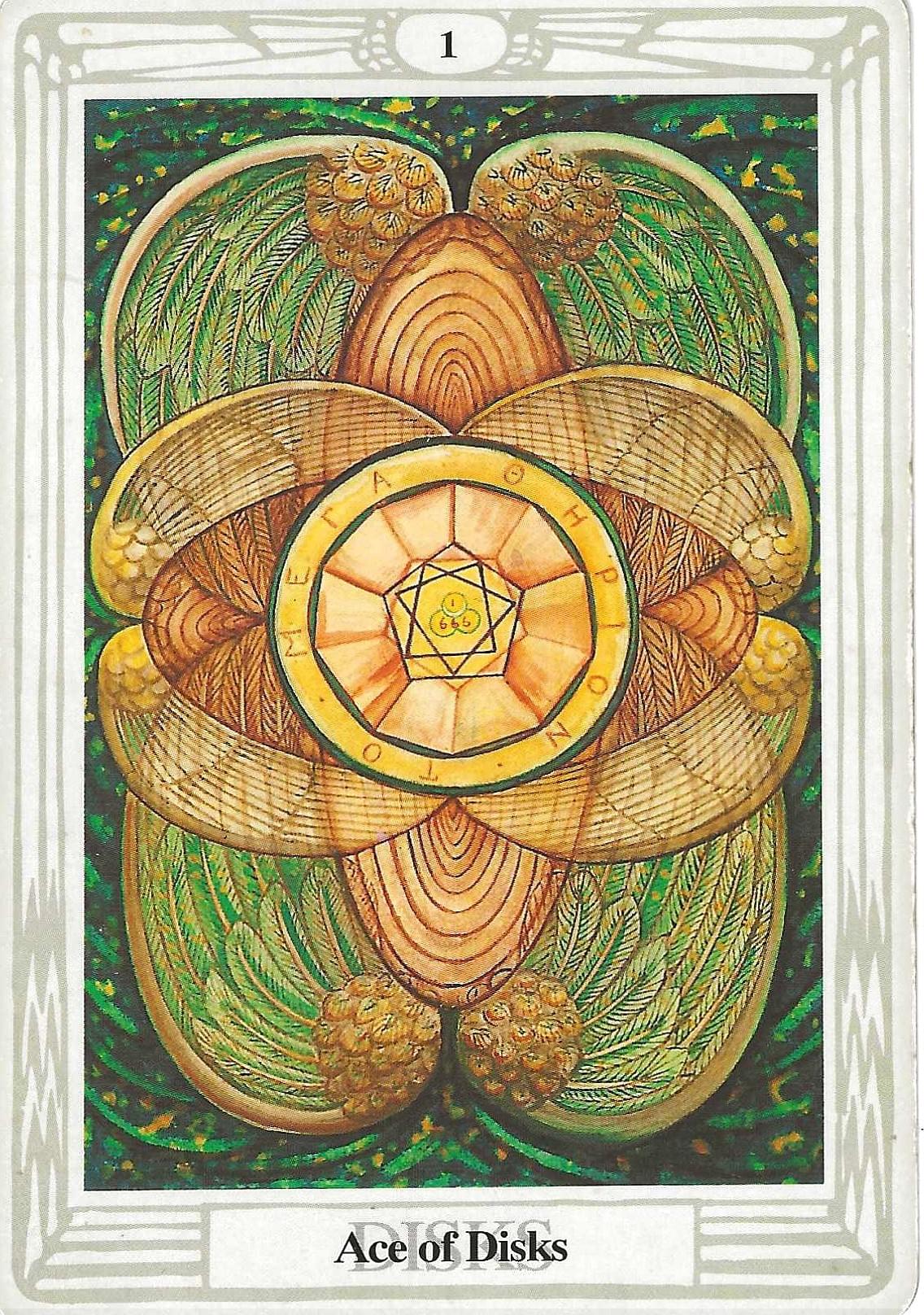 Thoth Tarot-Ace of Disks