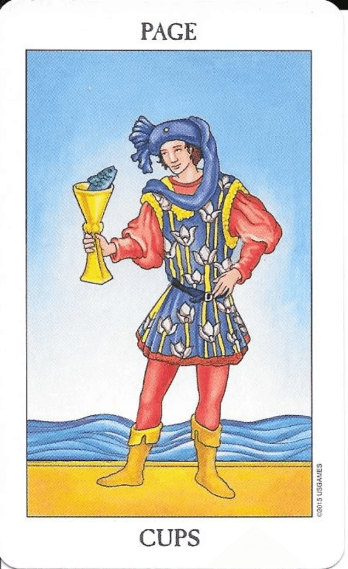 Rider-Waite-Smith- Page of Cuips-Tarot card