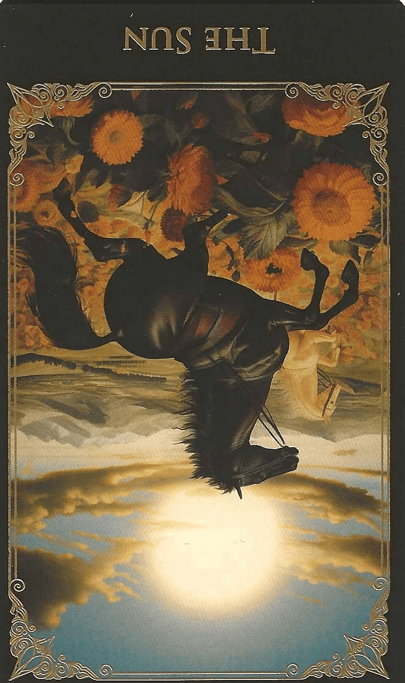 The Sun-Key 18-The Baroque Tarot-reversed imagery
