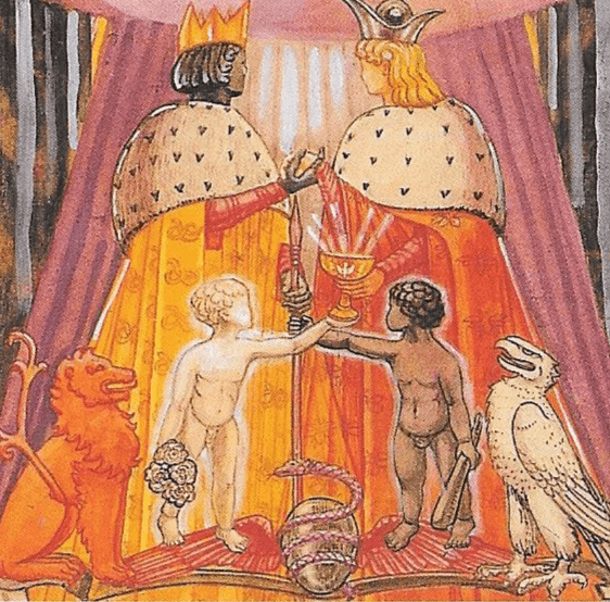 The Lovers -ATU 6- King and Queen symbology