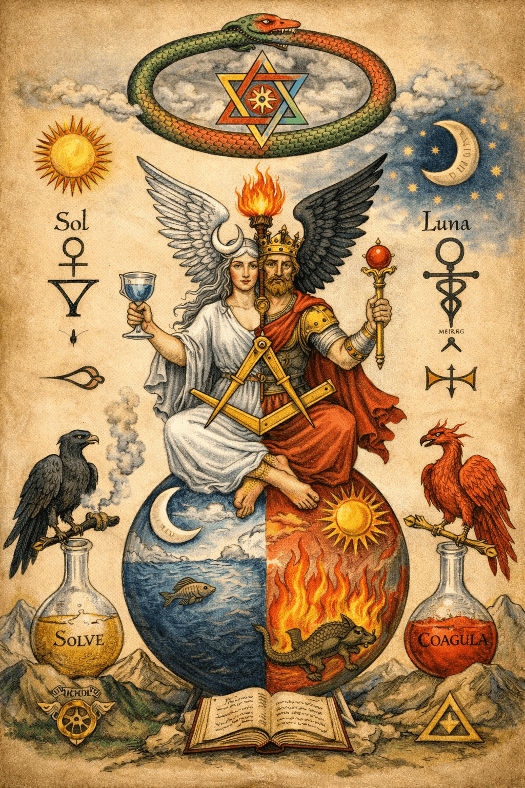 Rebis imagery of Eliphas Levi