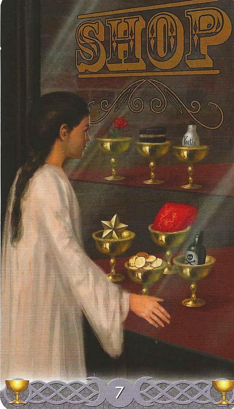 Triple Goddess Tarot- 7 of Cups