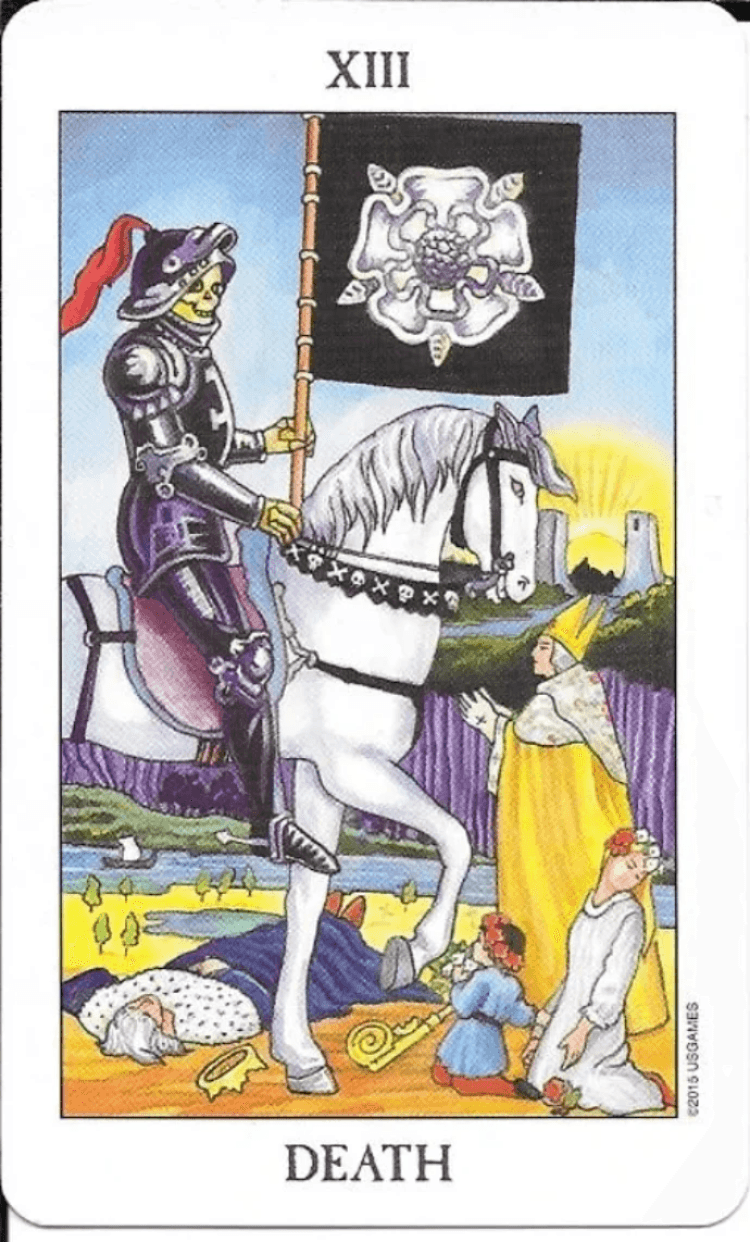 Death-Rider-waite-smith tarot: Transformation and rebirth.