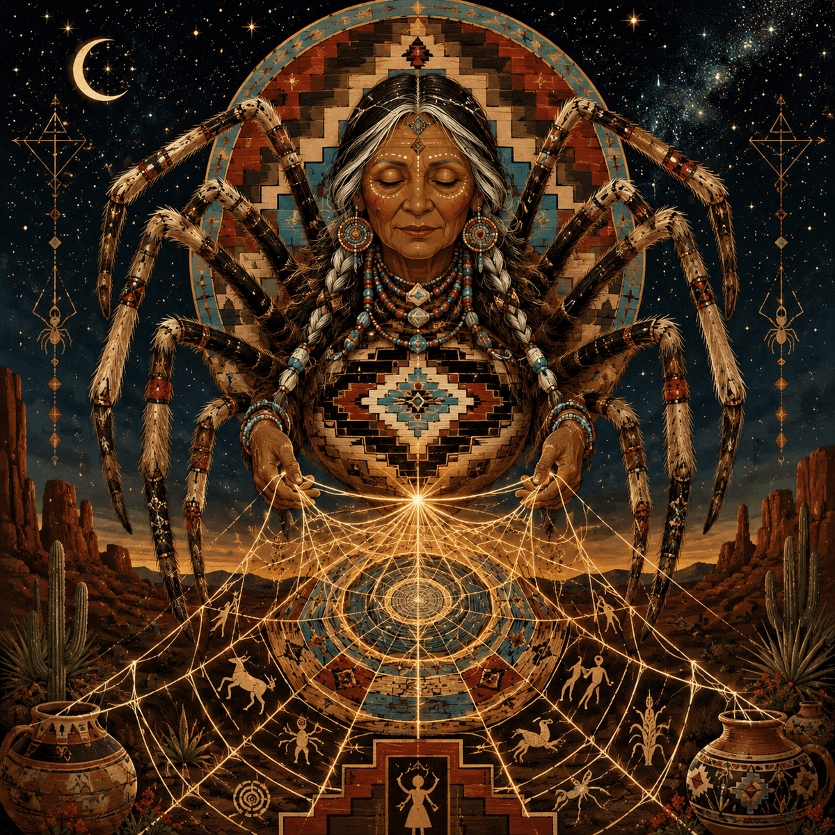 Grandmother spider -imagery