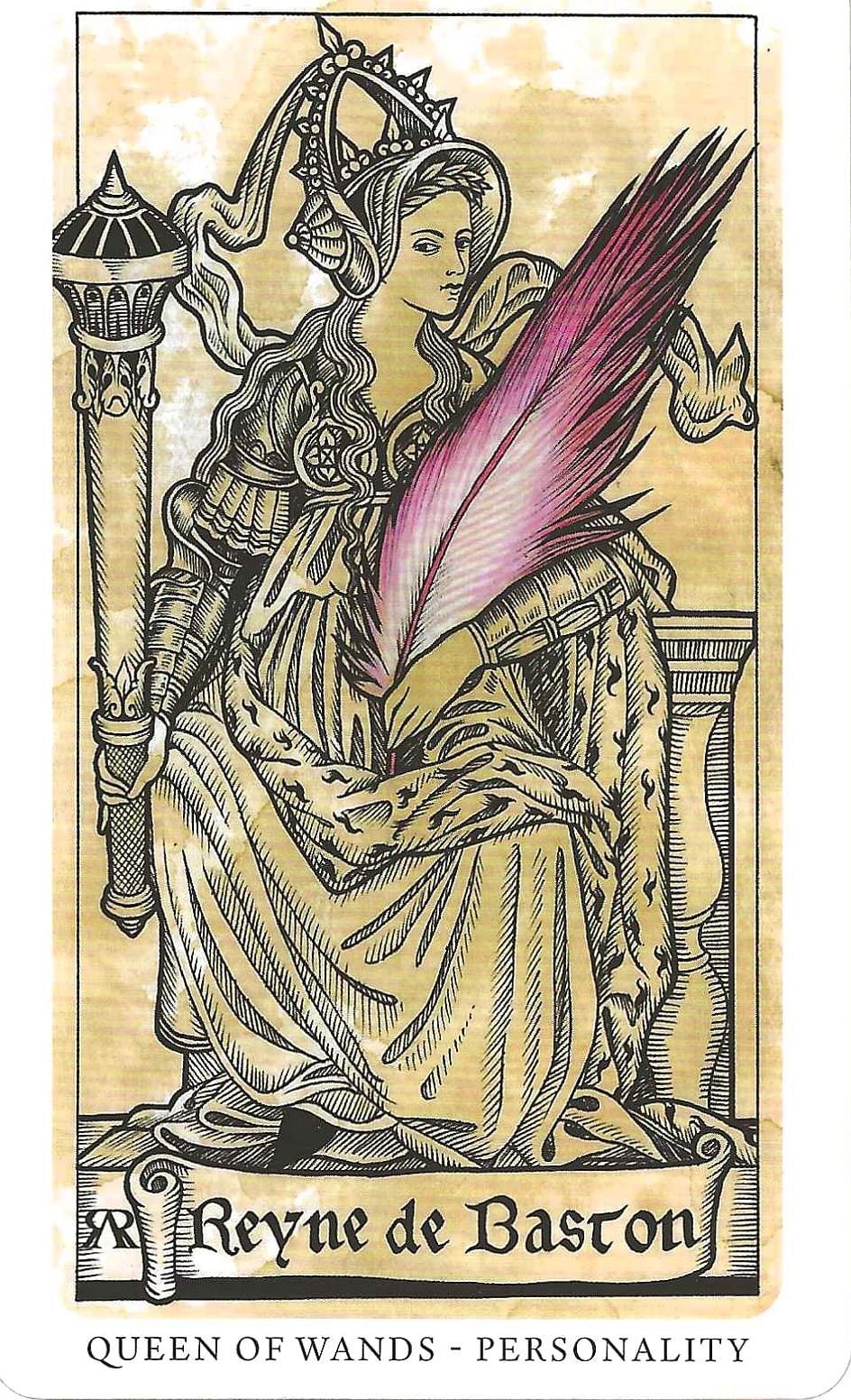 Daily Western Hermetic Tarot card comparisons critique. This month: Medieval Feathers  Tarot and Thoth.