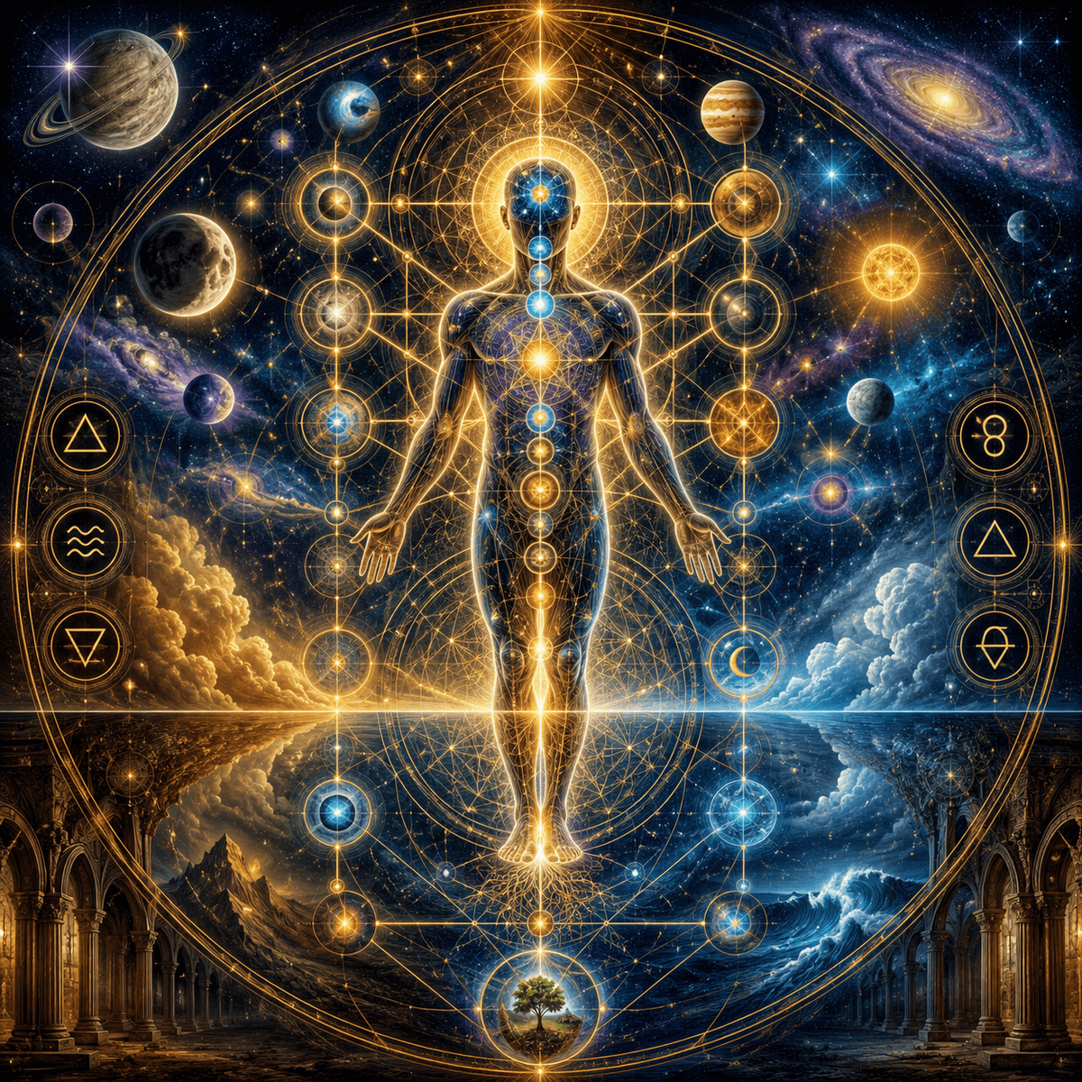 Macrocosm -microcosm invocation imagery