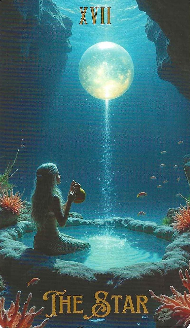The Ocean Tarot- Key 17-The Star imagery
