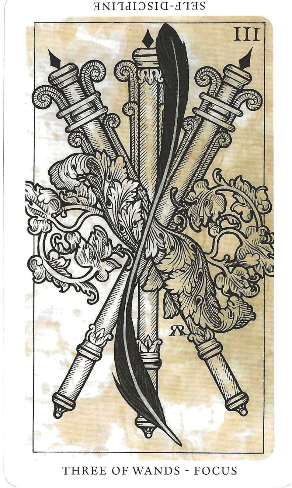 Daily Western Hermetic Tarot card comparisons critique. This month: Medieval Feathers  Tarot and Thoth.
