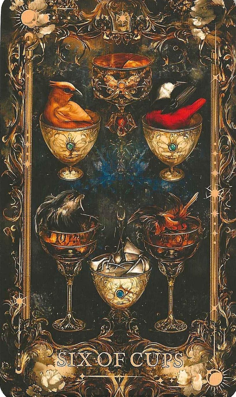  The Arcane Tarot- 6 of cups tarot card
