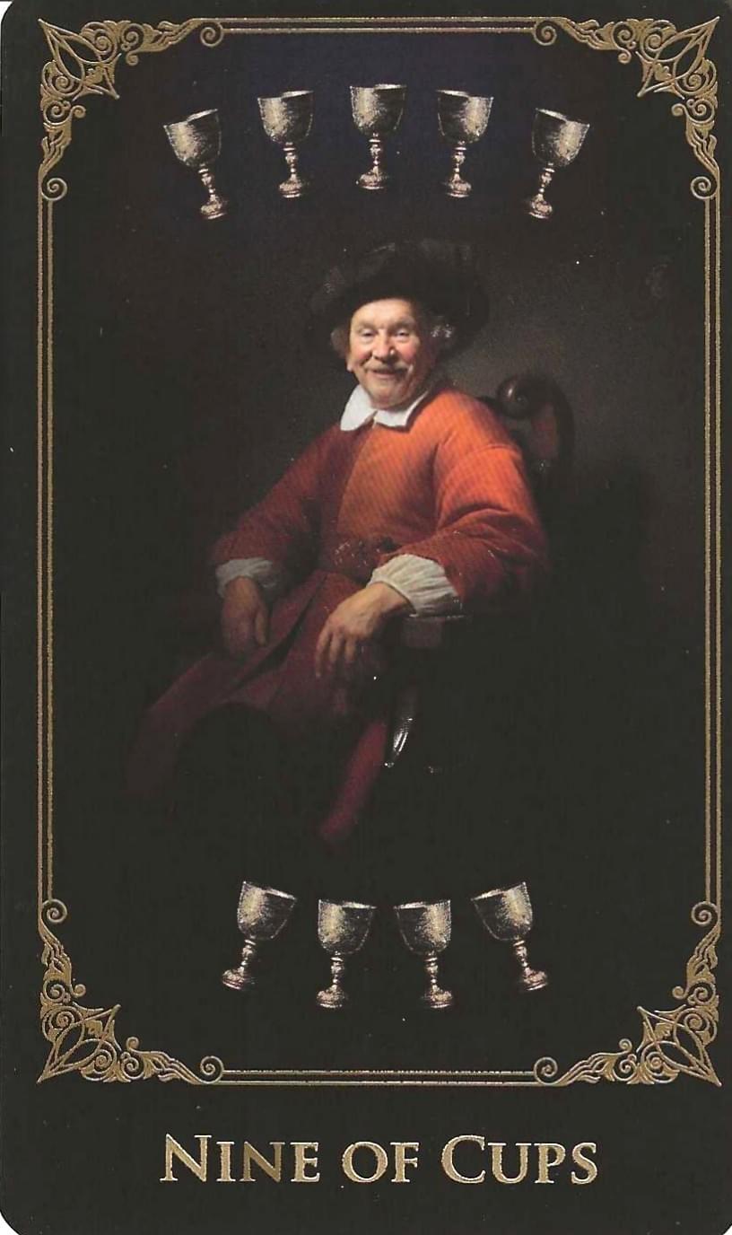 Nine of  Cups-The Baroque Tarot